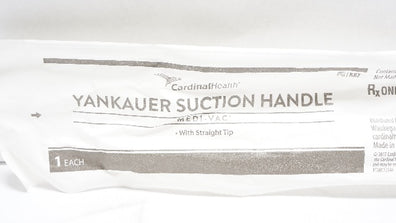 Cardinal Health K87 Medi-Vac Yankauer Suction Handle w/Straight Tip